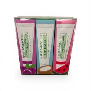 Mario Badescu Lip Balm Gift Pack - Açaí&Vanilla, Warm&Coconut, Watermelon&Basil